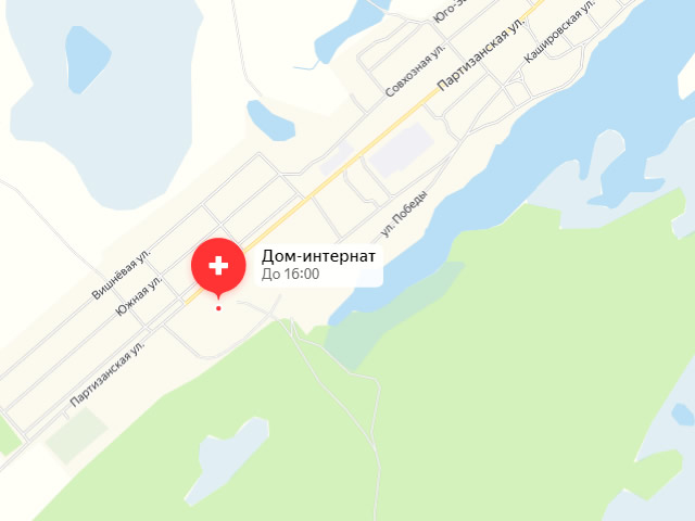 Мамонтовский психоневрологический интернат в с. Мамонтово на ул. Победы